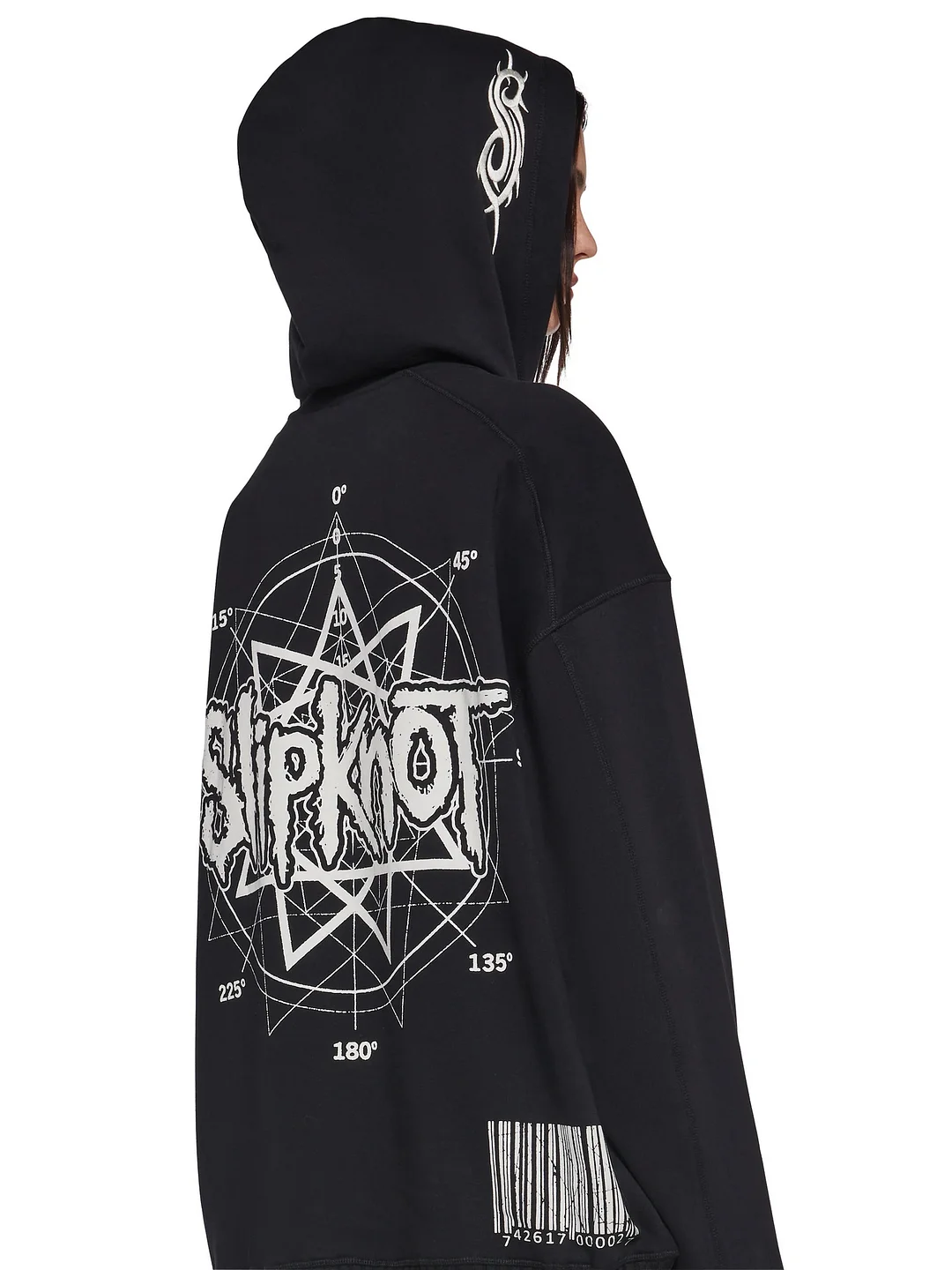 Athvotar Athvotar Embroidered Hoodie Hoodie Female Dark Letter Heavy Metal Style To Make Old Texture Zipper Coat