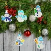 6pcs DIY Diamond Painting Keychain | snowman (Single Side)