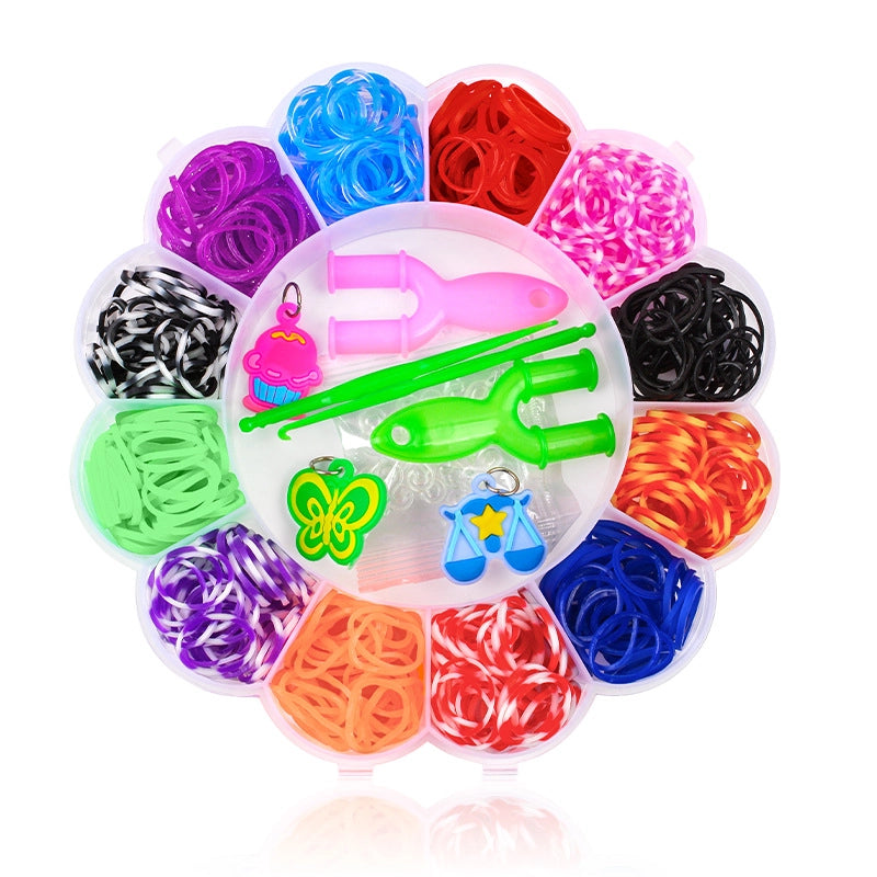 DIY Educational Children’s Toy Rainbow Loom Loom Bands Rubber Band Set Woven Bracelet