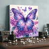 Framed Diamond Painting - Full Round Drill - Butterfly (25x25cm)