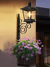 2-in-1 Solar Planter Lamp Waterproof IP54 Auto On/off Sensor 8-10 Hrs Long Lighting Solar Powered Pathway Light with Planter for Garden & Patio (No Flowers Included)