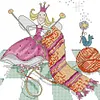 【Limited Stock Sale】Knitting Scarves-14CT Stamped Cross Stitch 22*22cm/8.66*8.66in tapestrymarket
