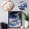 Diamond Painting-DIY Special Shaped Drill Pearl Painting Whale(30x40cm)