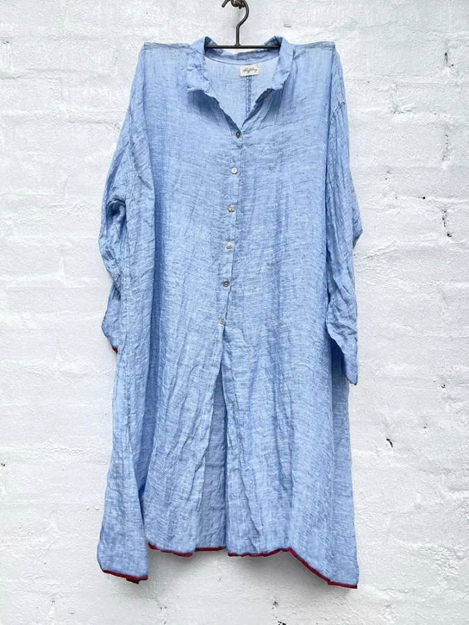 Ladies casual Solid color temperament shirt