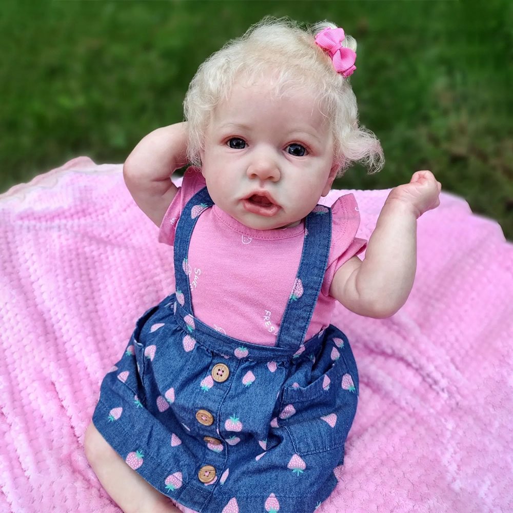 12'' Look Real Handmade Silicone Reborn Baby Dolls Girl Named Daleyza With Rooted Hair