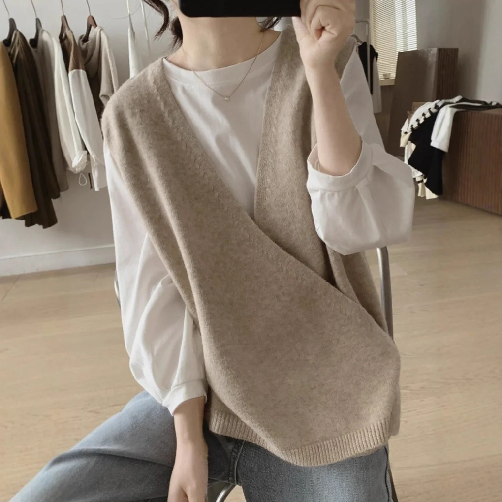 Brownm Brownm Autumn Dress Girl Korean Version Of Chic Loose Fashionable Over-Knee Heavy Knitted Pneuumbly Horse Sea Hair Sweater Coat
