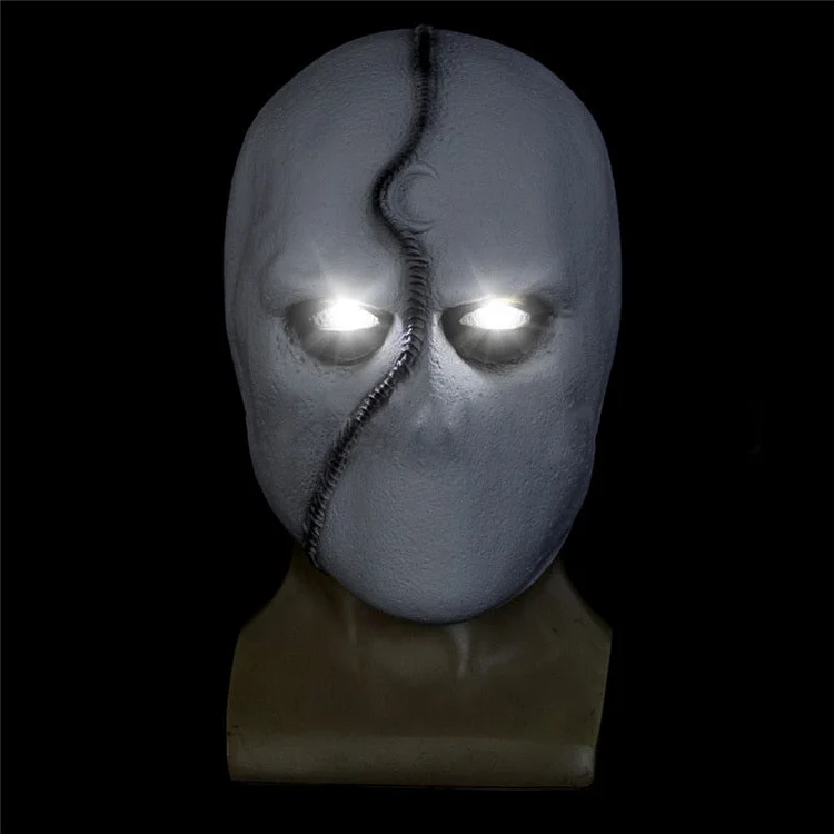 Moon Knight Costume Mask Latex Led Masks Halloween Masquerade Party Costume Props-elleschic