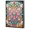 2pcs Flowers Partial DIY 50 Pages A5 Diamond Painting Notebook for Study Home