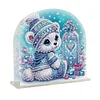 Christmas Acrylic DIY 5D Diamond Art Painting Napkin Holder Set (Polar Bear)