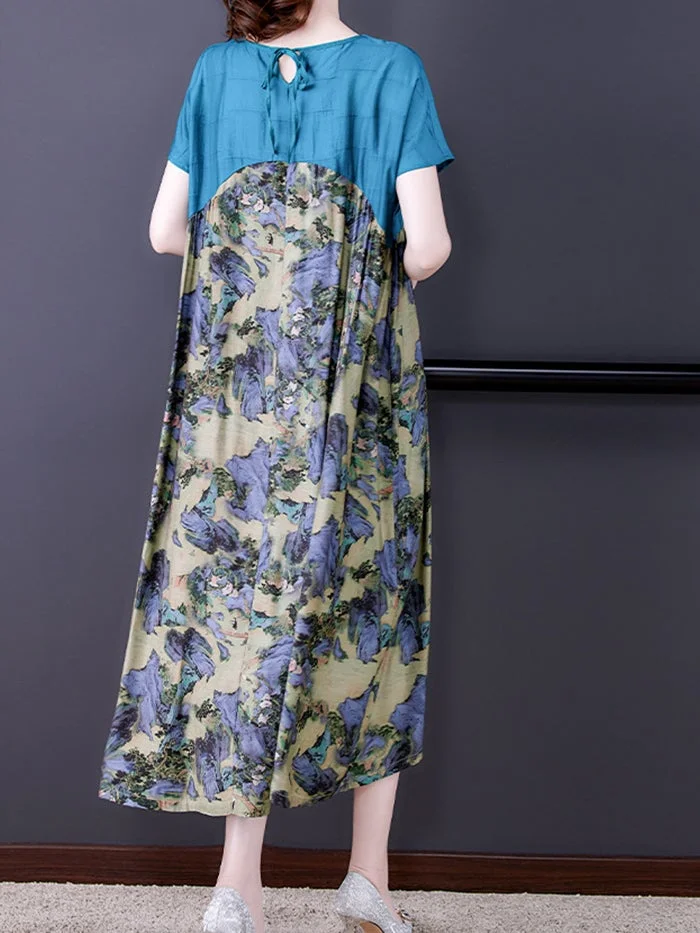 Elegant Fashion Print Dress