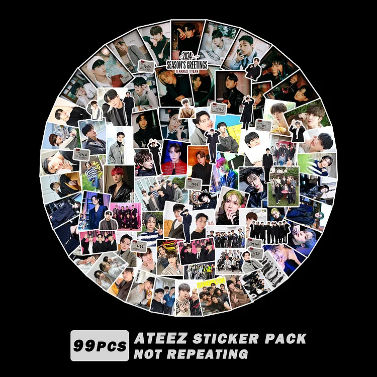 ATEEZ 2024 Season's Greetings 99pcs Stickers