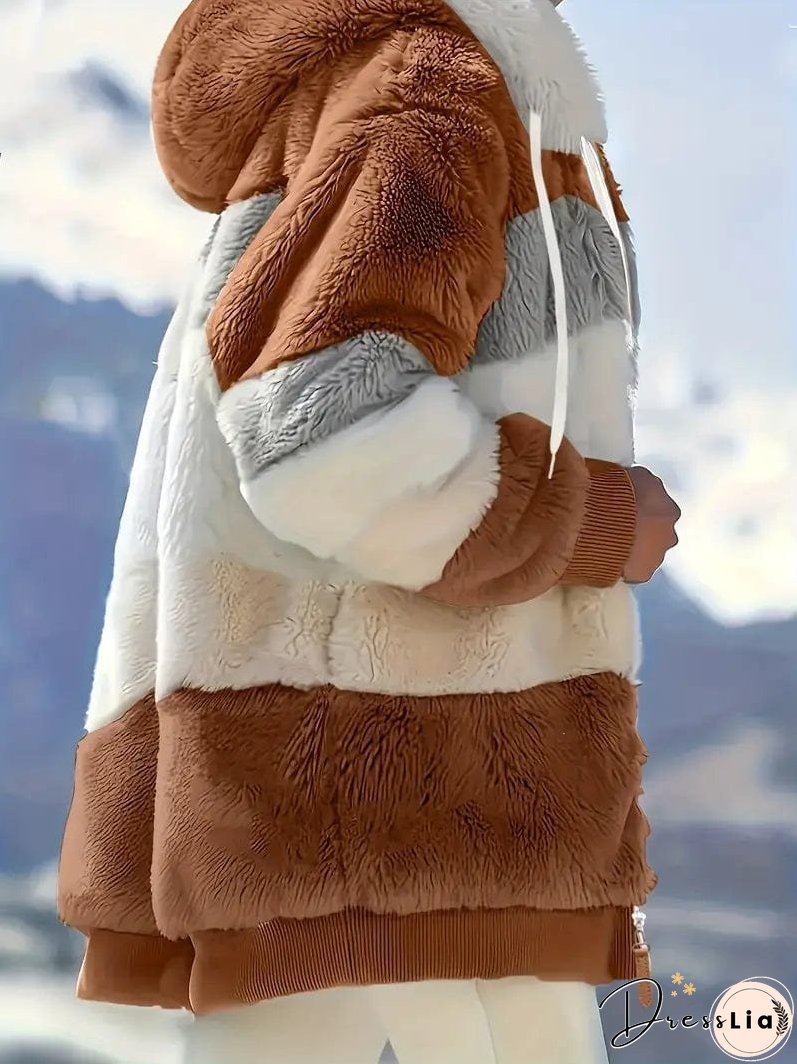 Cozy Tie-Dye Fleece Jacket for Women