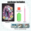 Cute Animal 5D Diamond Painting Notebook Diamond Art Diary Book Kits (Horse)