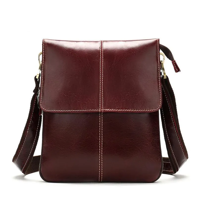 Durable Leather Stitching Crossbody Bags