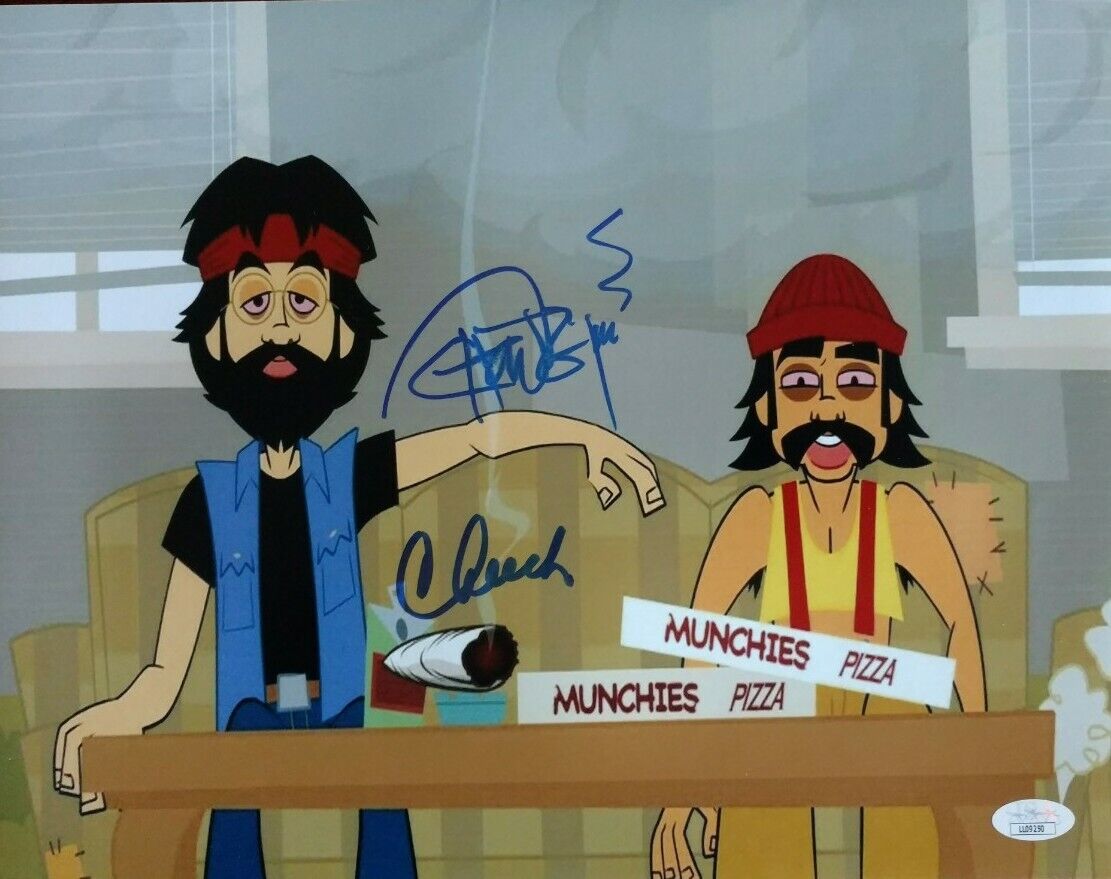 Cheech Marin And Tommy Chong Signed 11x14 Photo Poster painting Stoner Comedians Poster JSA COA