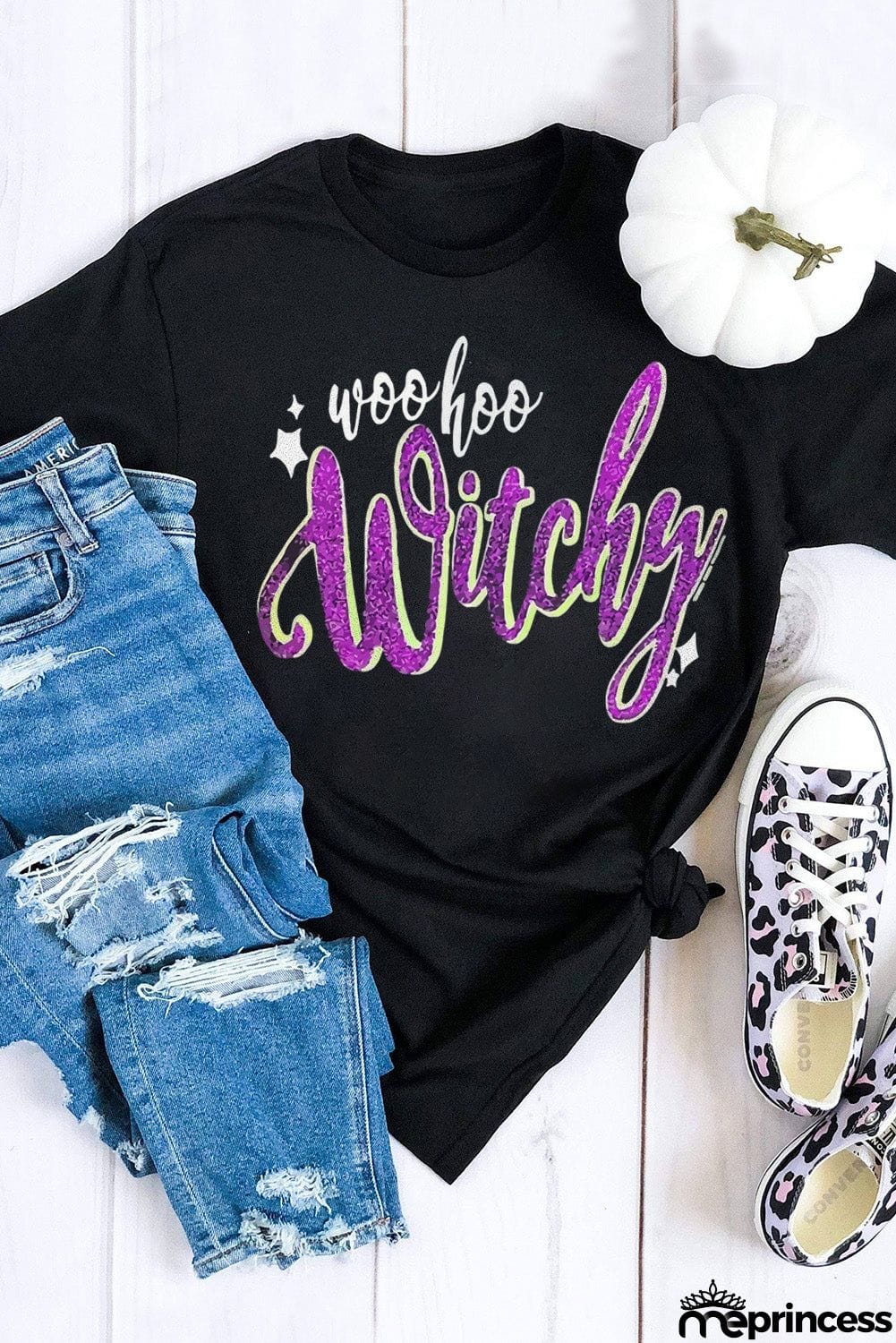 Witchy Graphic Print Short Sleeve T Shirt