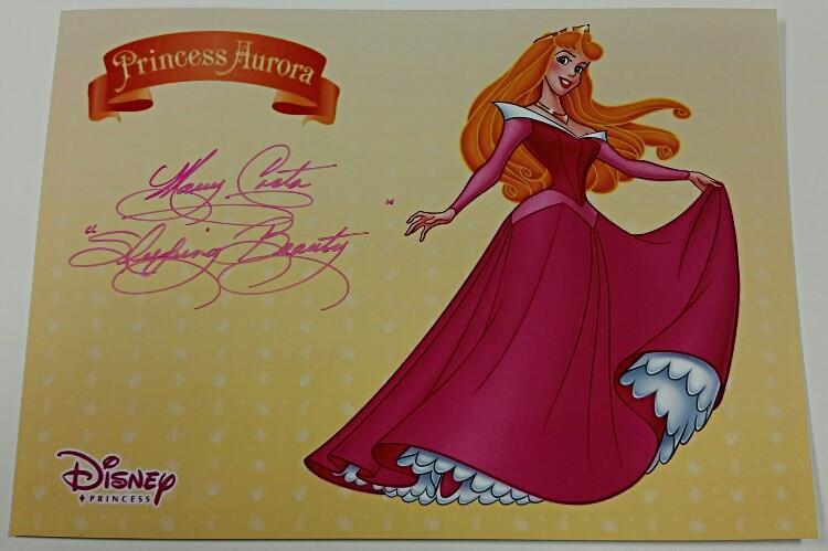 MARY COSTA Signed 5x7 #2 Photo Poster painting Voice of Disney's Sleeping Beauty w/ PSA/DNA COA