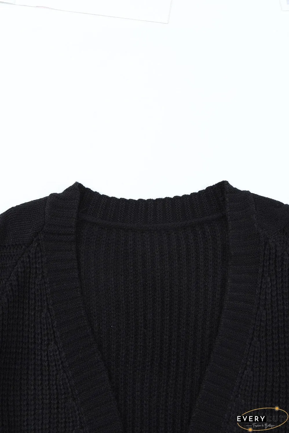Warm Knitted Long Cardigan