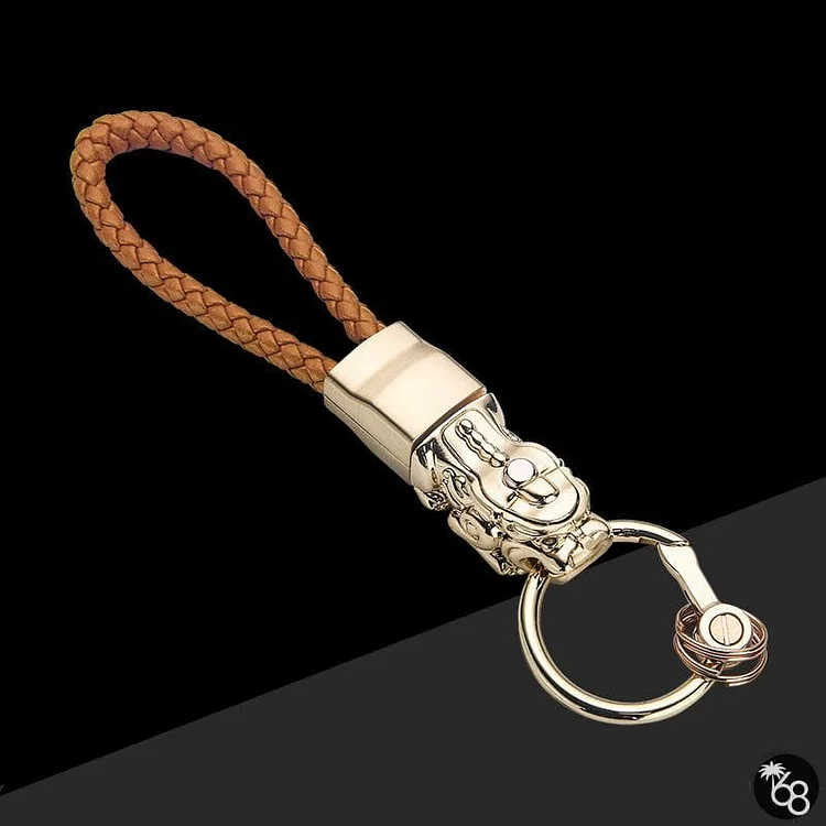 Woven Leather String Pendant Keychain Small Gift | 168DEAL