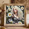 Special Shape Rhinestone Diamond Painting Kit Partial Drill(Daisy Beauty)