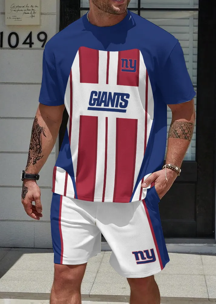 New York Giants  Limited Edition Top And Shorts Two-Piece Suits