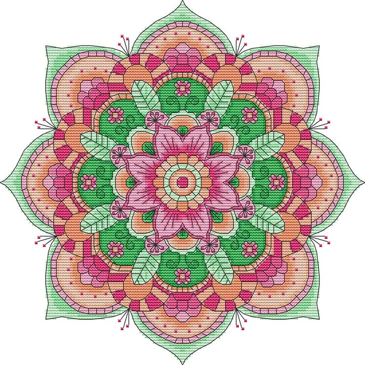 Cross Stitch Kit-Flower(27*26CM)