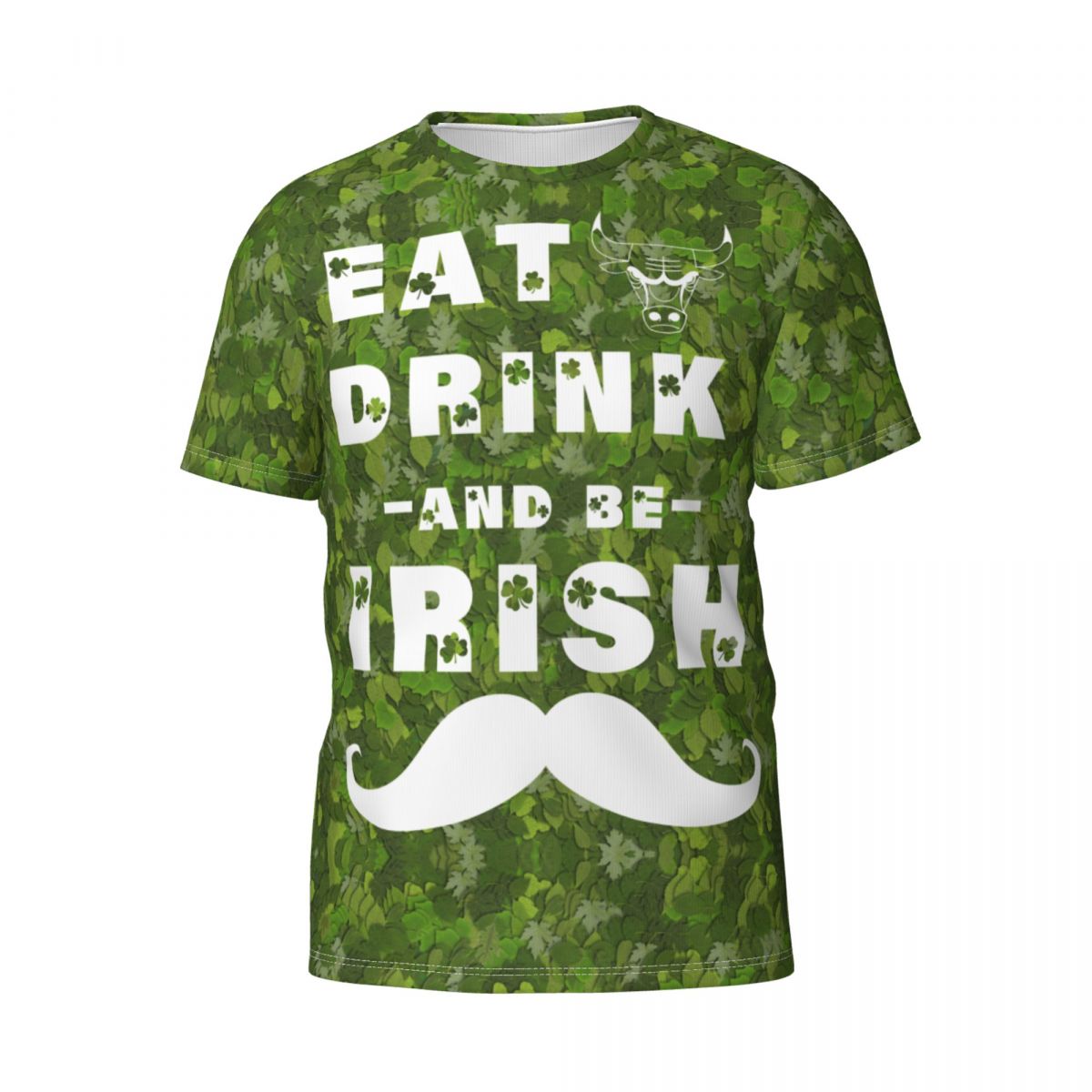 Chicago Bulls St. Patrick's Day Eat Drink And Be Irish T-Shirt Men's