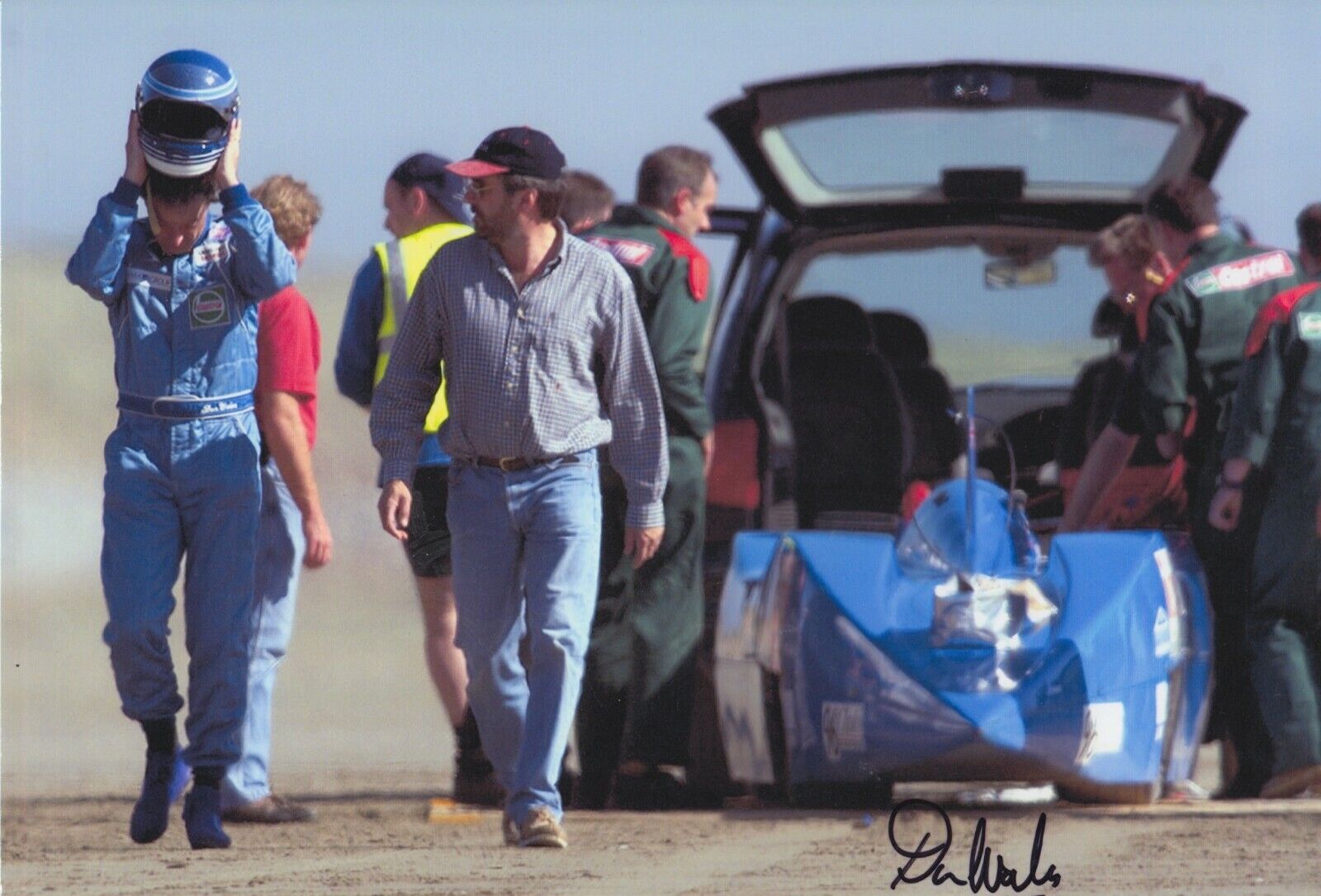 Don Wales Hand Signed 12x8 Photo Poster painting - Land Speed Records Bluebird 3.