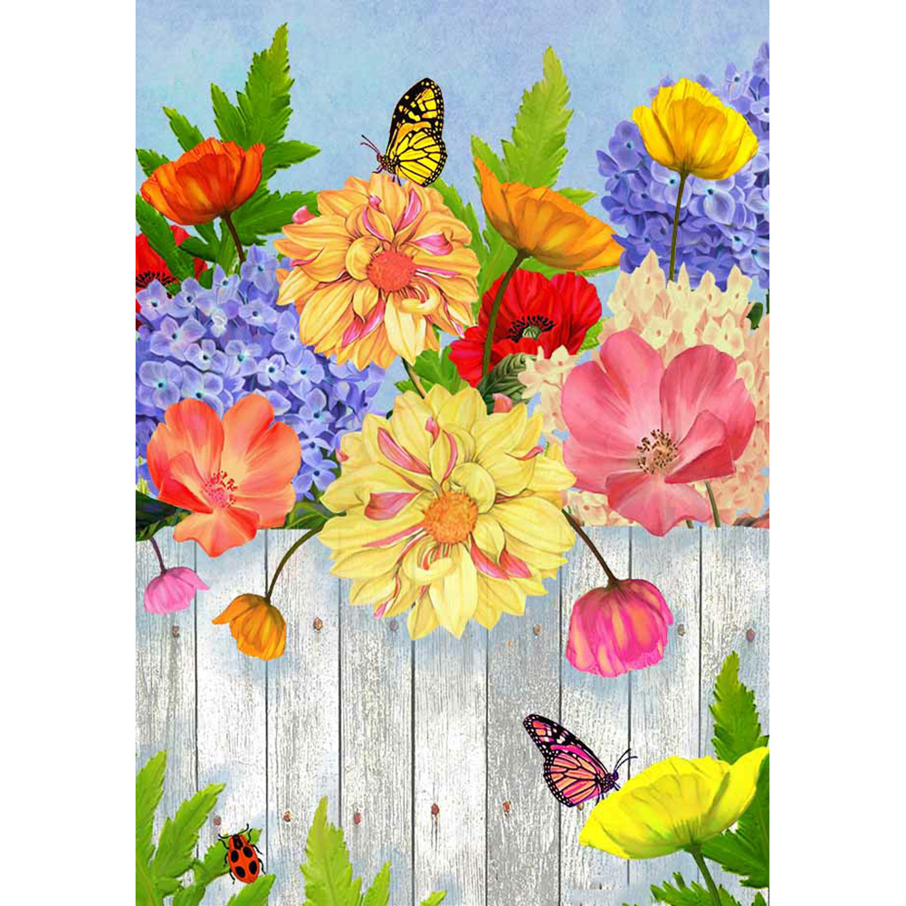 

Butterfly Flower - Round Drill Diamond Painting - 30*40CM, 501 Original