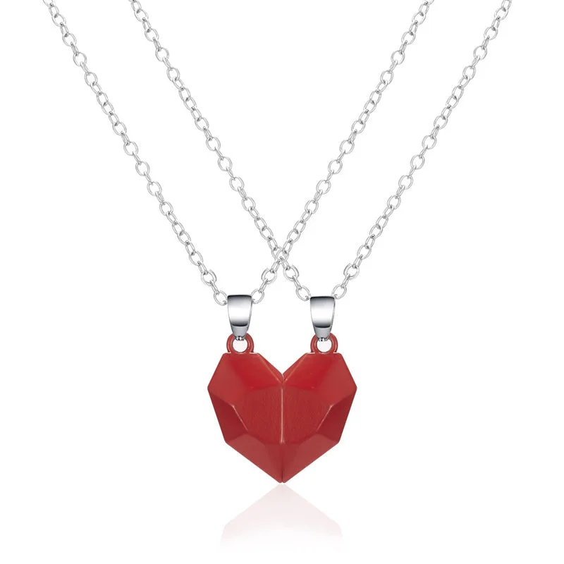 Heart broken collarbone chain heart-shaped necklace（Free Shipping）