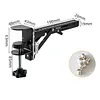 Foldable Steel Cross Stitch Table Clamp Extension Steel Stand Set of 2, Space Saving Embroidery Canvas Holder Frame, Wrist Relief Craft Accessory for Cross Stitch, Needlework, Sewing Projects