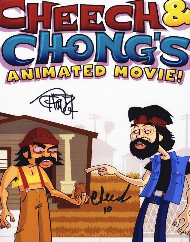 Cheech & Chong authentic signed celebrity 8x10 Photo Poster painting W/Cert Autographed D4