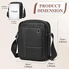 BAIGIO Herren Ledertasche Messenger Umhangetasche mit verstellbarem Schultergurt Cross Body Casual Sling Organiser Reisetasche Business Geldborse Tasche