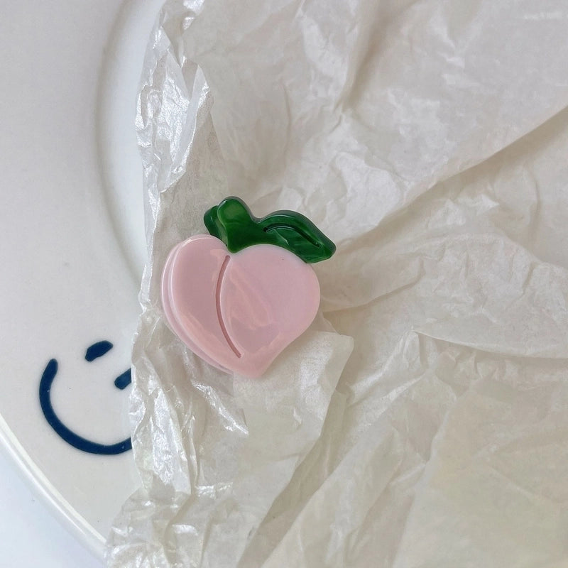 Minimalist Classic Style Fruit Acetic Acid Sheets Handmade Hair Clip 1 Piece