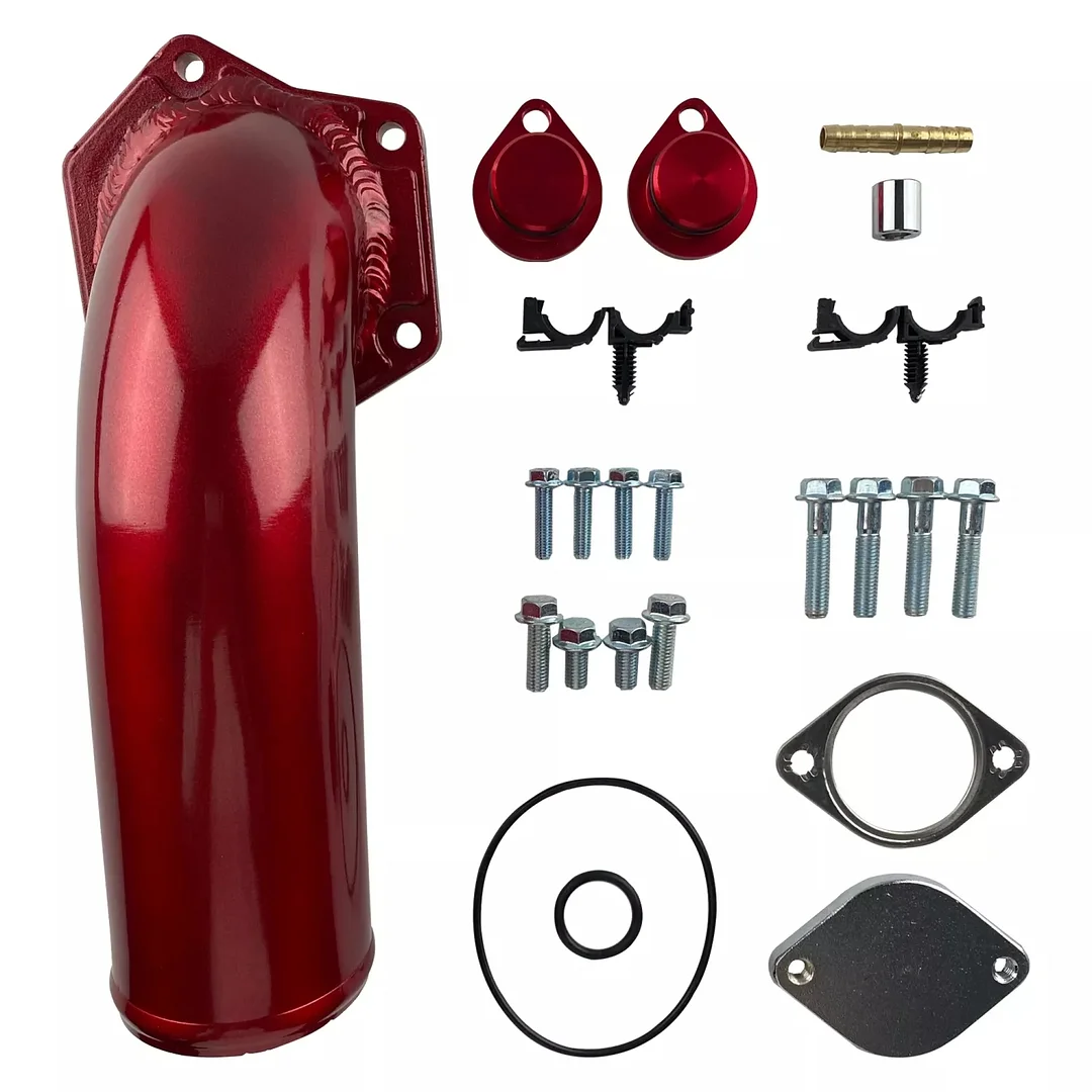 Garlaven for 6.4L Powerstroke EGR Valve Cooler Delete Kit High Flow Intake Elbow Fit