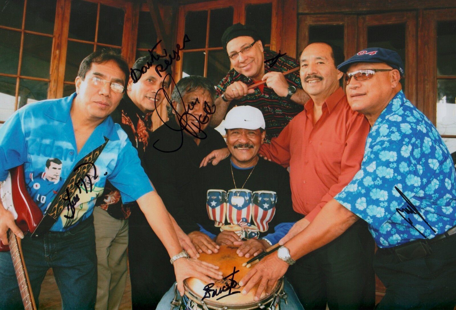 Cumbia All Stars Band signed 8x12 inch Photo Poster painting autographs