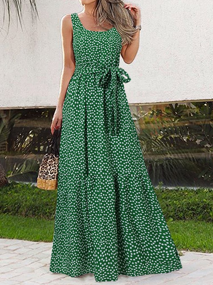 Summer Women Dress 2022 Elegant Party Sleeveless Maxi Dress Celmia Sexy Bohemian Leopard Print Vestidos Casual Swing Sundress - Shop Trendy Women's Clothing | LoverChic
