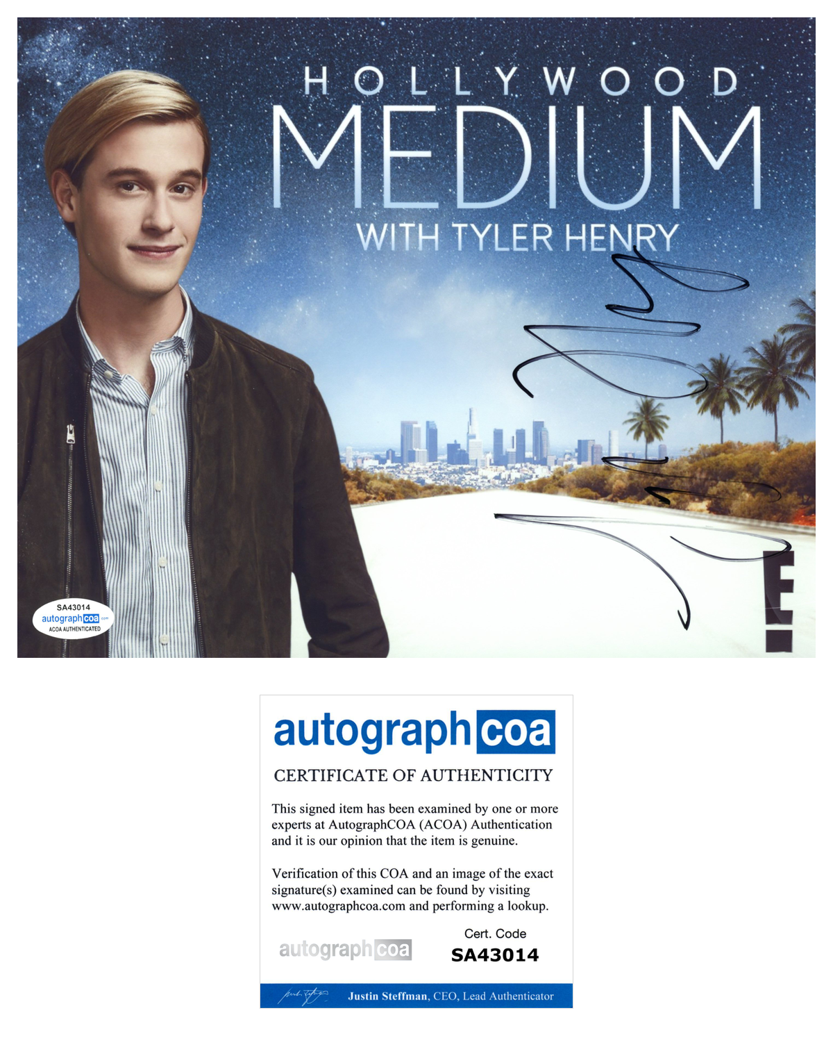 Tyler Henry Signed Autographed 8x10 Photo Poster painting Hollywood Medium ACOA COA