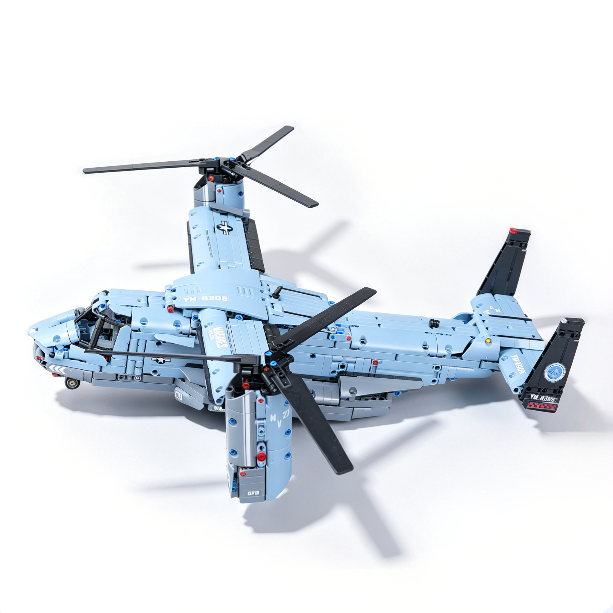 KAVOWORLD 99915 V-22 Osprey Tiltrotor Aircraft Building Set | 1486 Pieces | 1:32 Scale