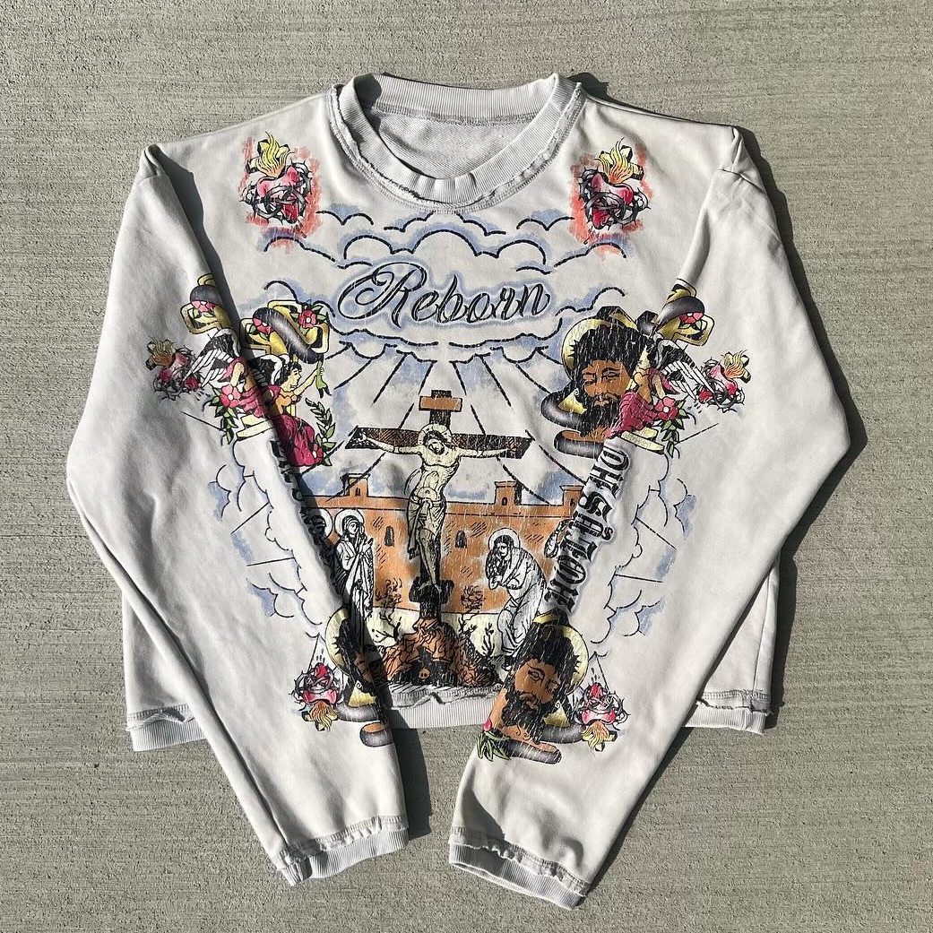 Vintage crew neck long sleeve sweatshirt