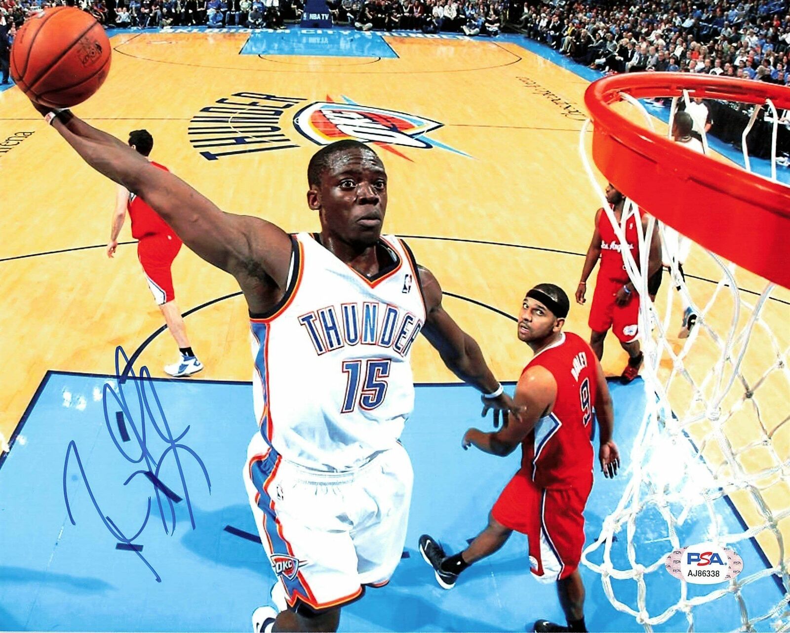 REGGIE JACKSON signed 8x10 Photo Poster painting PSA/DNA Oklahoma City Thunder Autographed