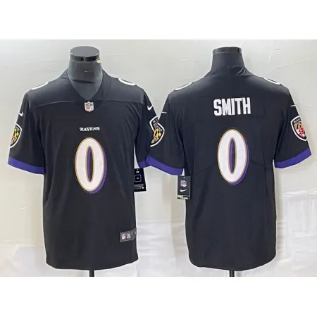 Men's Baltimore Ravens #0 Roquan Smith Black Vapor Untouchable Limited Football Jersey