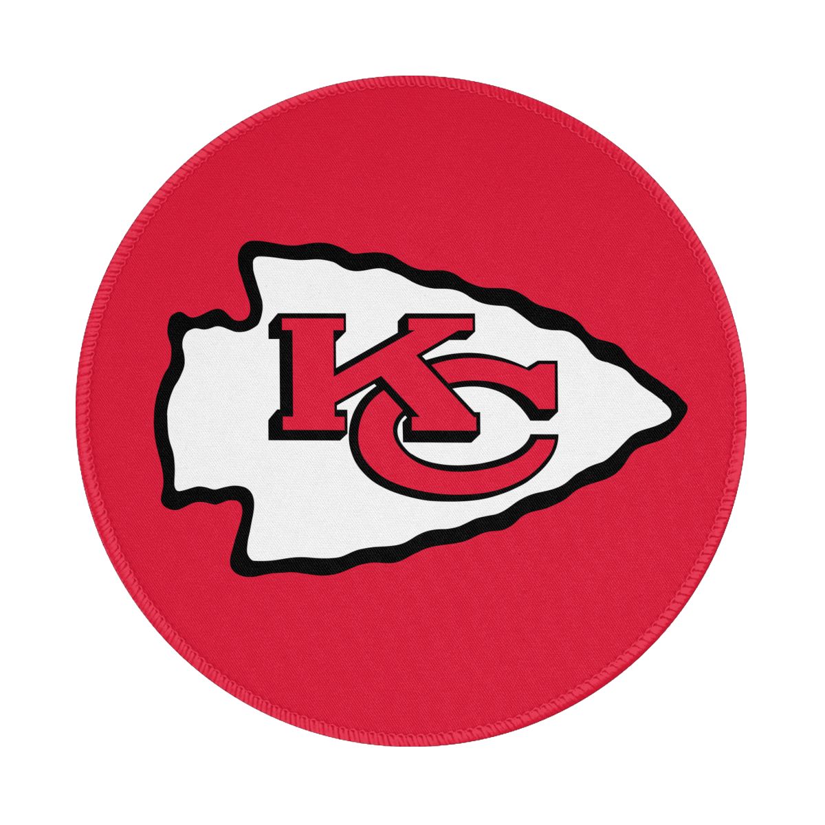 Kansas City Chiefs Waterproof Round Mouse Pad for Wireless Mouse