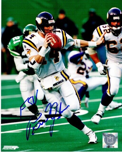 Brad Johnson Signed - Autographed Minnesota Vikings 8x10 inch Photo Poster painting