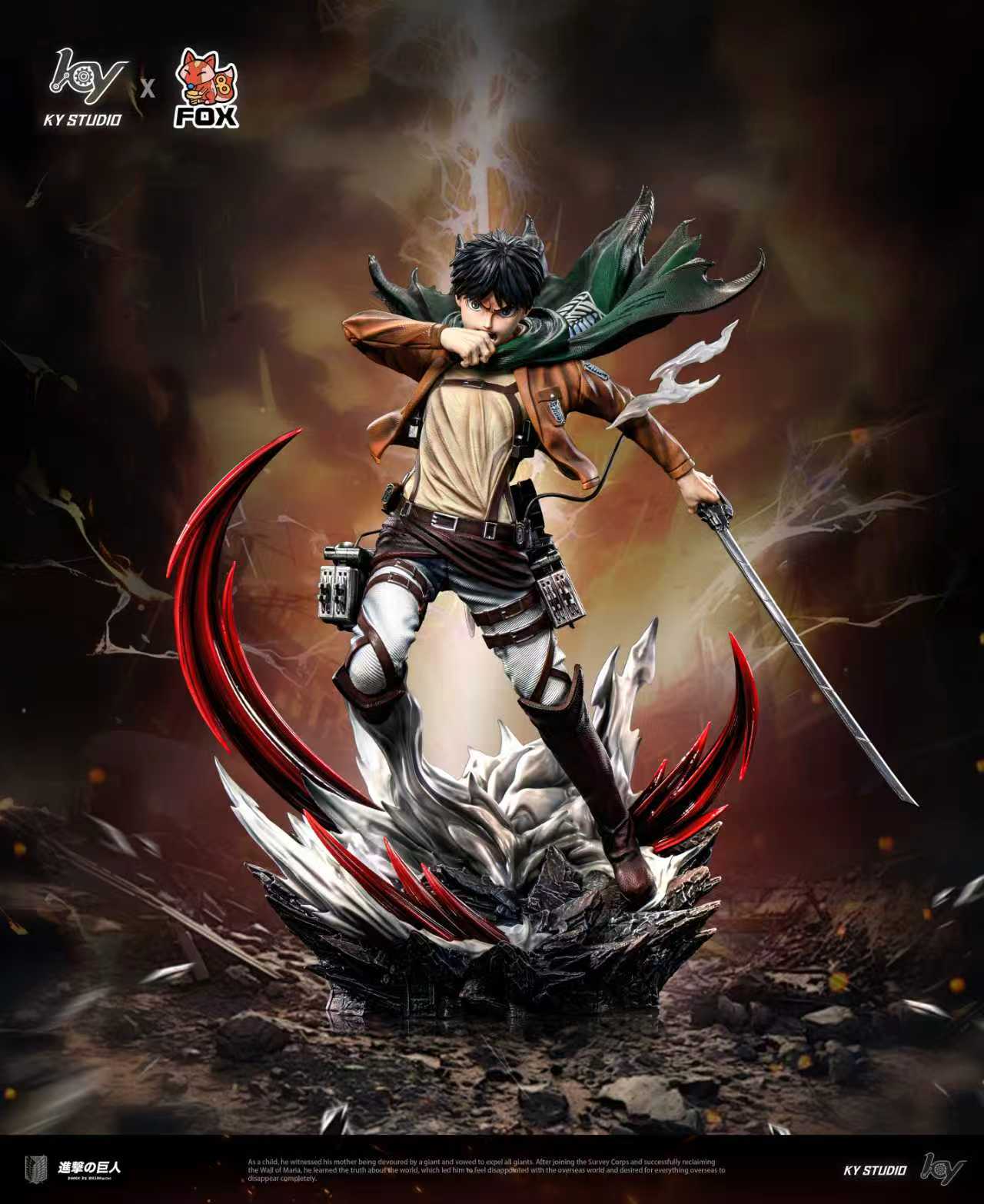 Fox Studio X KY Studio - #1 Eren Attack on Titan 1/6 Statue(GK)-