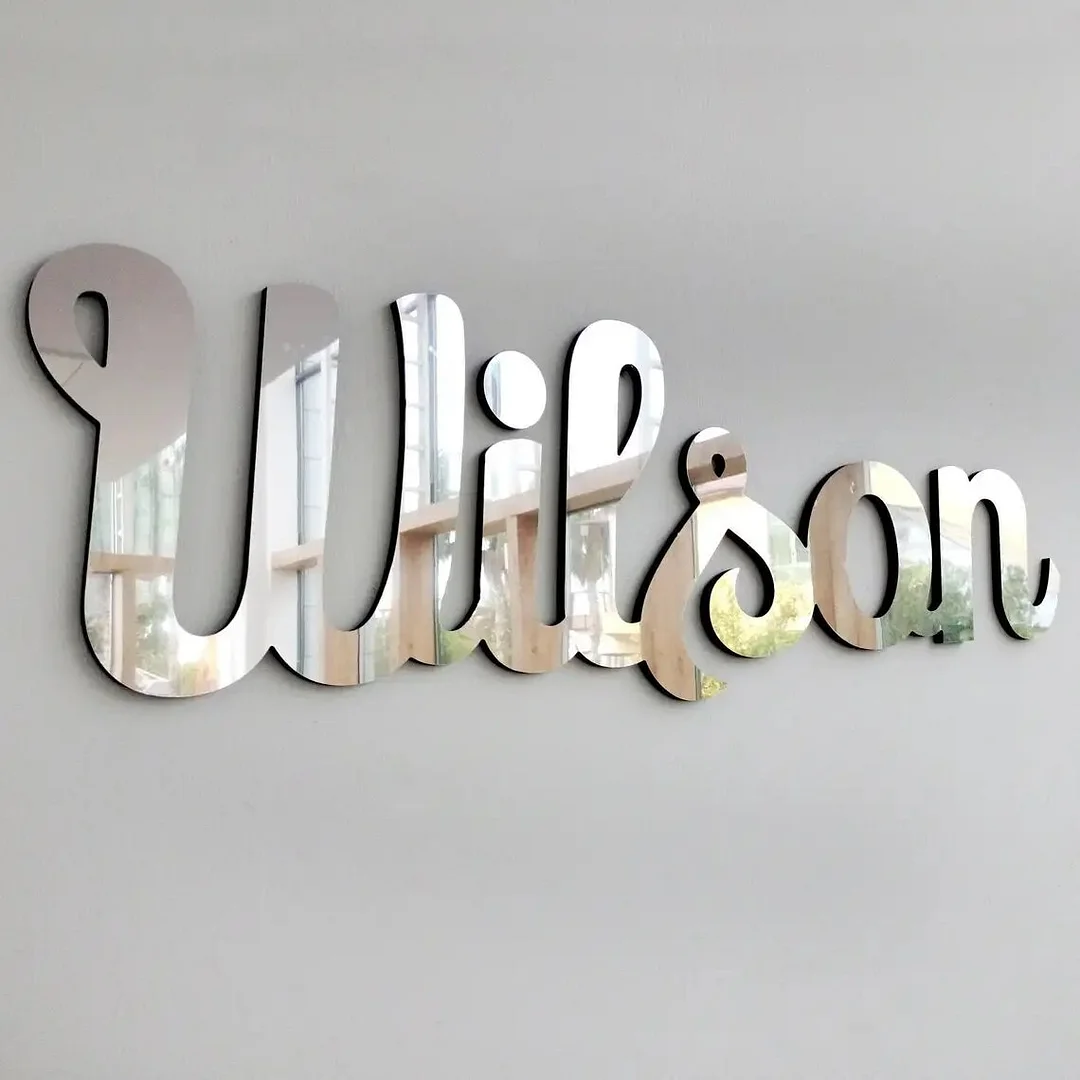 Sdrawing Name Sign Nursery Letters Wooden Acrylic Welcome Wedding Birthday Party Decoration Custom Baby Crib Name Sign 5mm