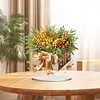(US Local)Flower Double Sided Effect Table Top Diamond Painting Desktop Ornaments Kit (Christmas)