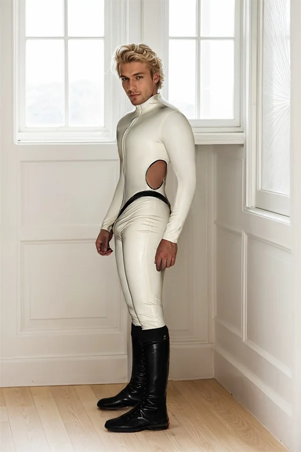 Men Latex Catsuits Vidar Zipper 