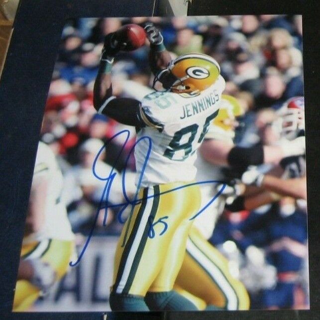 Greg Jennings Green Bay Packers SIGNED AUTOGRAPHED ROOKIE 8x10 Photo Poster painting Football