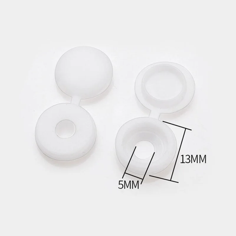 Practical Hinged Plastic Screw Fold Snap Protective Cap Button Nuts Cover | IFYHOME